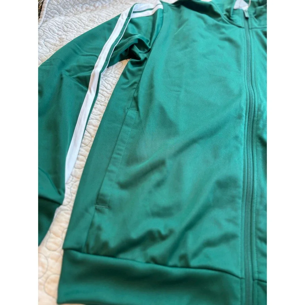 Adidas Mens Essentials 3-Stripes Track Jacket‎ Green Size Small